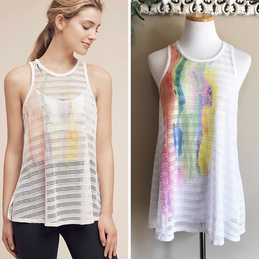 Anthropologie Pure + Good Brushwork Tank